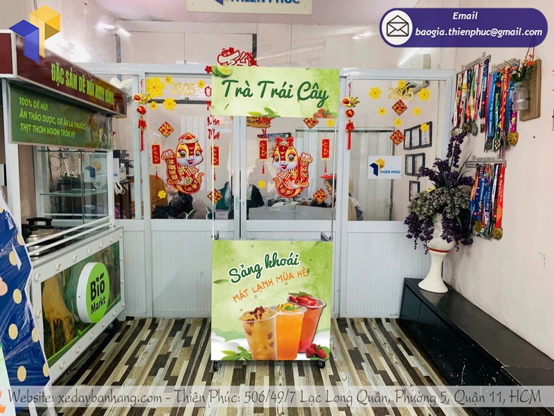 Nơi cung cấp xe di động bán trà trái cây lắp ráp uy tín lâu năm
